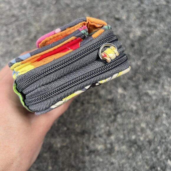 Vera Bradley Jazzy Blooms All In One Crossbody Wallet Organizer Wristlet Floral - Picture 13 of 16